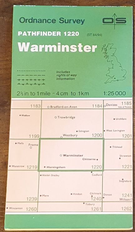 Warminster. 1:25000 Pathfinder Map 1220 (ST 84/94)