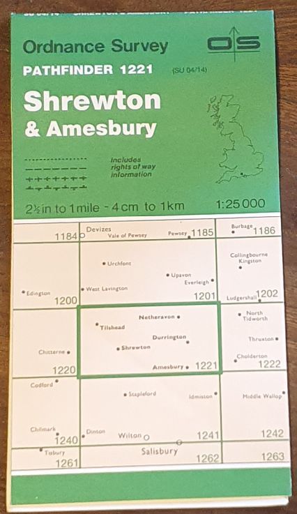 Shrewton & Amesbury. 1:25000 Pathfinder Map 1221 (SU 04/14)