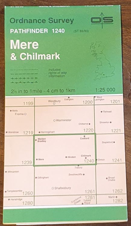 Mere & Chilmark. 1:25000 Pathfinder Map 1240 (ST 83/93)
