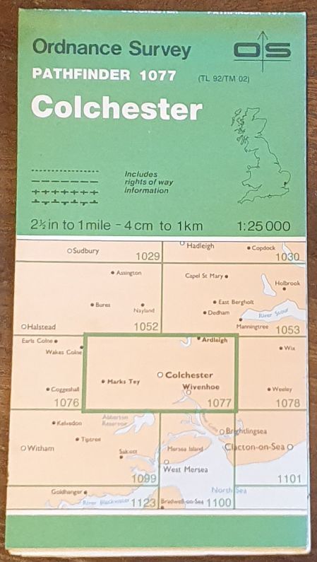 Colchester. 1:25000 Pathfinder Map 1077 (TL 92/TM 02)