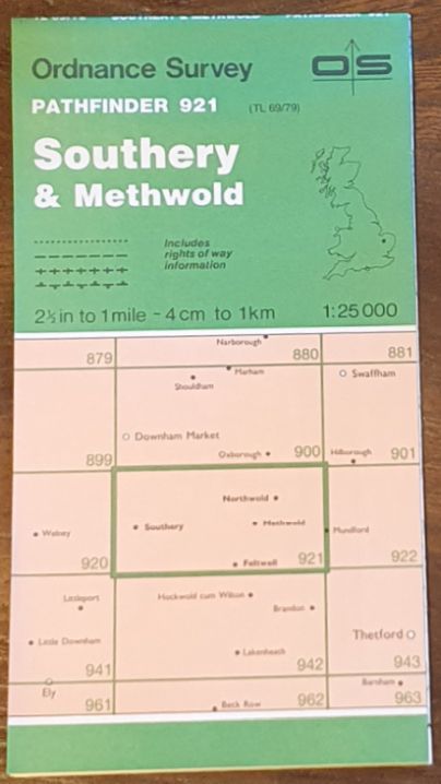 Southery & Methwold. 1:25000 Pathfinder Map 921 (TL 69/79)