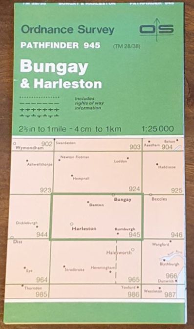 Bungay & Harleston. 1:25000 Pathfinder Map 945 (TM 28/38)