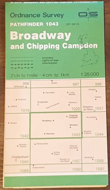 Broadway & Chipping Campden. 1:25000 Pathfinder Map 1043 (SP 03/13)