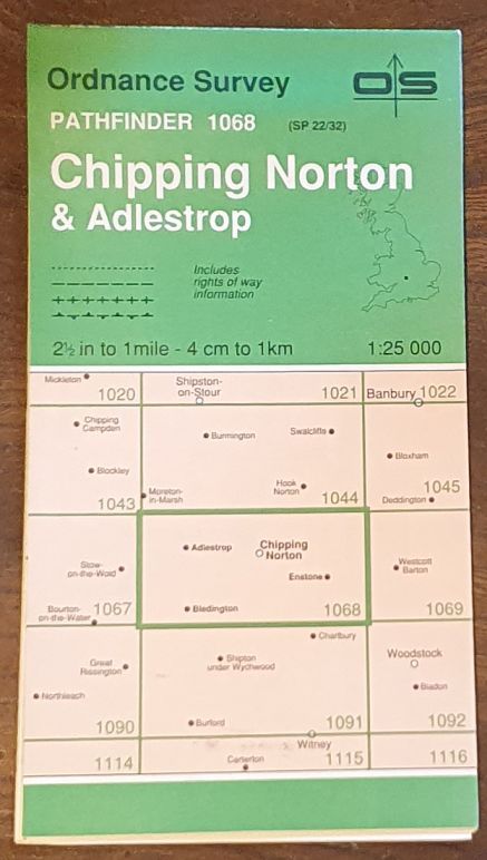 Chipping Norton & Adlestrop. 1:25000 Pathfinder Map 1068 (SP 22/32)