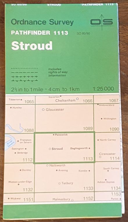 Stroud. 1:25000 Pathfinder Map 1113 (SO 80/90)
