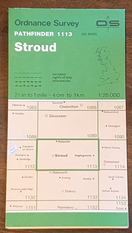 Stroud. 1:25000 Pathfinder Map 1113 (SO 80/90)