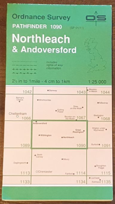 Northleach & Andoversford. 1:25000 Pathfinder Map 1090 (SP 01/11)