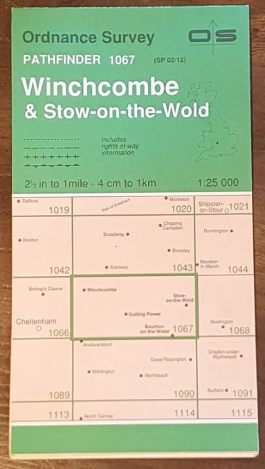 Winchcombe & Stow-on-the-Wold. 1:25000 Pathfinder Map 1067 (SP 02/12)