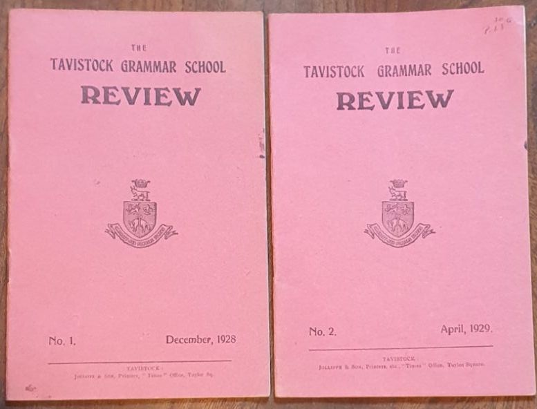 The Tavistock Grammar School Review. 9 copies between December, 1928 and July, 1945