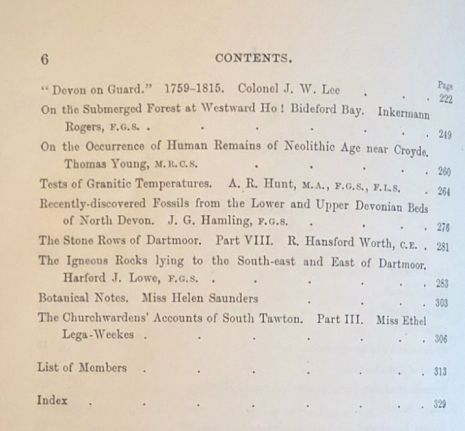 Report and Transactions of the Devonshire Association for the Advancement of Science, Literature and Art Volume XL [40], Newton Abbot, July, 1908