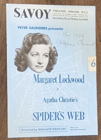 Margaret Lockwood in Agatha Christie's Spider's Web, Savoy Theatre, Strand, W.C.2 [Theatre Programmee]