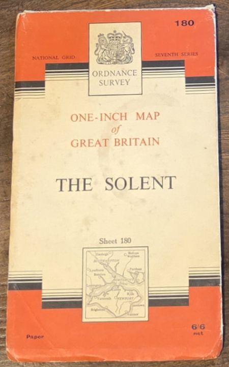 The Solent. One-inch Map Sheet 180 Seventh Series