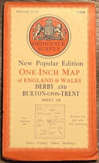 Derby and Burton-upon-Trent. Sheet 120. New Popular Edition One-Inch Map of England & Wales [l:63360]