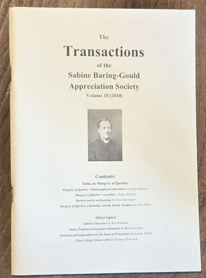 The Transactions of the Sabine Baring-Gould Appreciation Society, Volume 10 (2010)