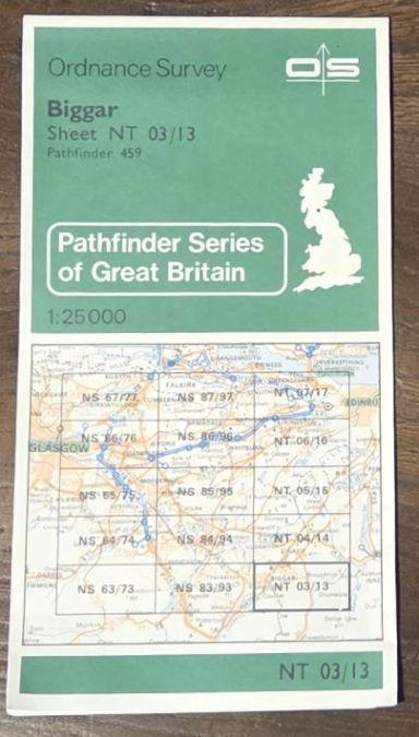 Biggar. 1:25000 Map, NT 03/13 (Pathfinder 459)