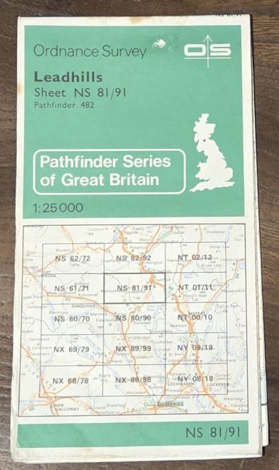 Leadhills. 1:25000 Map, NS 81/91 (Pathfinder 482)
