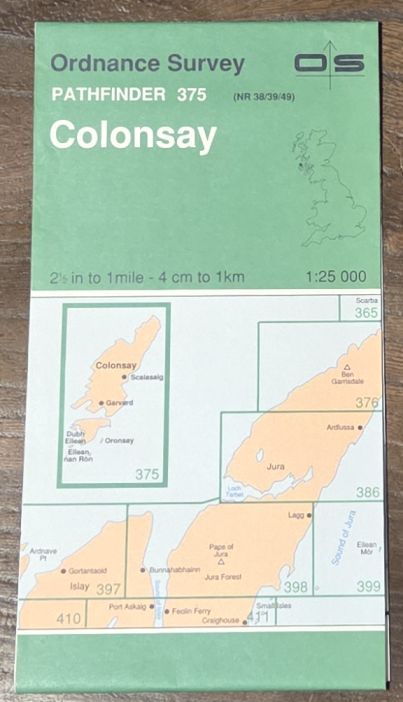 Colonsay. 1:25000 Pathfinder Map 375 (NR 38/39/49)