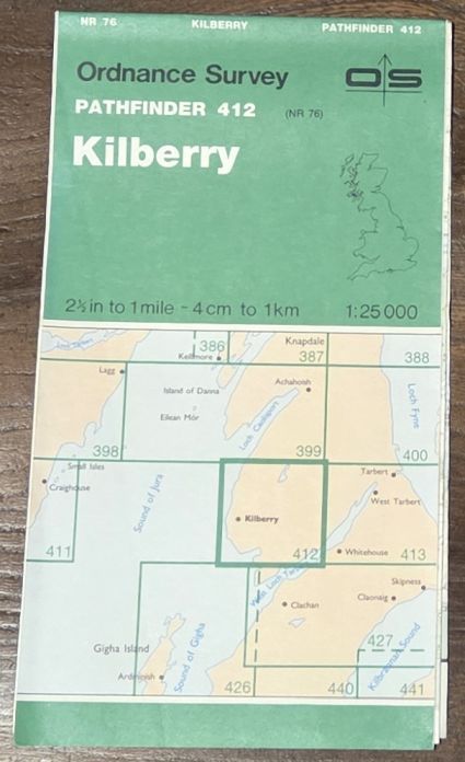 Kilberry. 1:25000 Pathfinder Map 412 (NR 76)