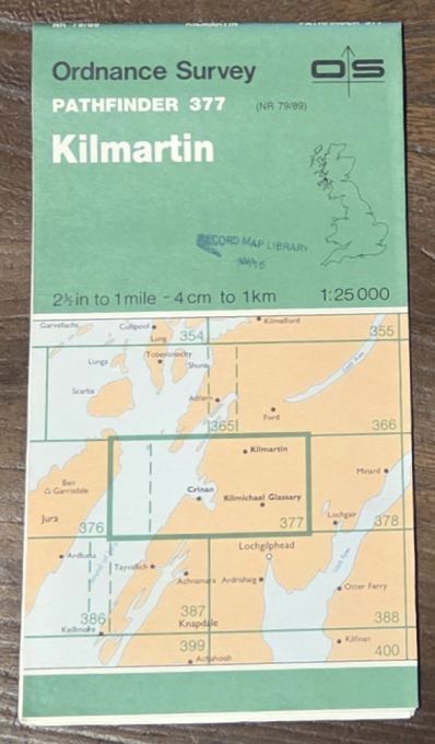 Kilmartin. 1:25000 Pathfinder Map 377 (NR 79/89)