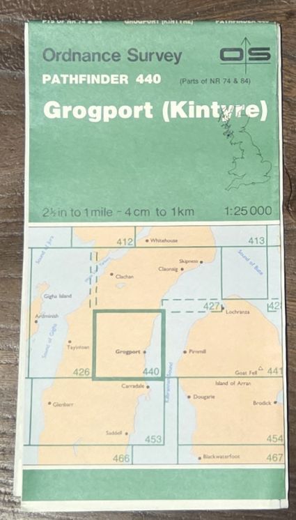 Grogport (Kintyre). 1:25000 Pathfinder Map 440 (parts of NR 74 & 84)