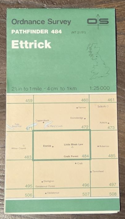 Ettrick. 1:25000 Pathfinder Map 484 (NT 21/31)