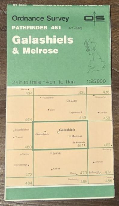 Galashiels & Melrose. 1:25000 Pathfinder Map 461 (NT 43/53)
