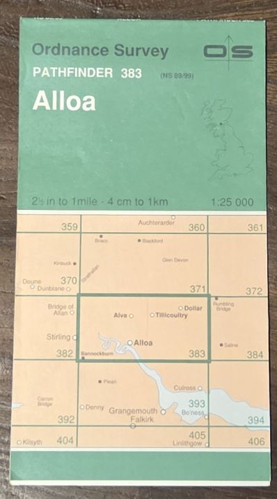 Alloa. 1:25000 Pathfinder Map 383 (NS 89/99)