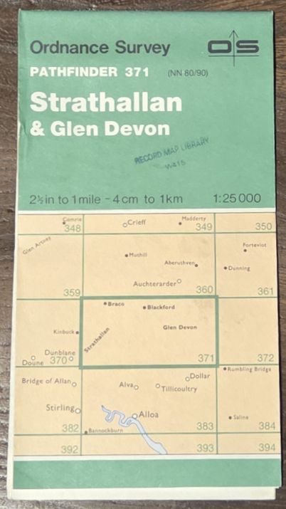 Strathallan & Glen Devon. 1:25000 Pathfinder Map 371 (NN 80/90)