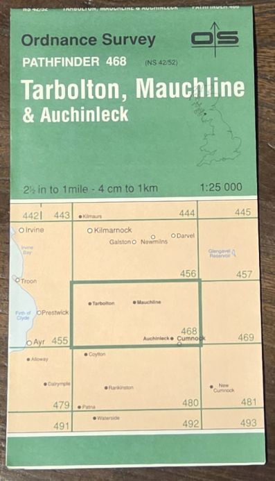 Tarbolton, Mauchline & Auchinleck. 1:25000 Pathfinder Map 468 (NS 42/52)