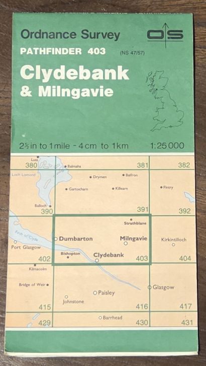 Clydebank & Milngavie. 1:25000 Pathfinder Map 403 (NS 47/57)