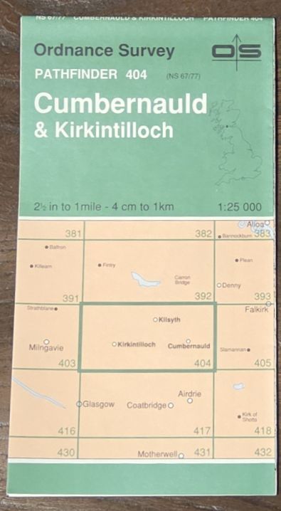 Cumbernauld & Kirkintilloch. 1:25000 Pathfinder Map 404 (NS 67/77)