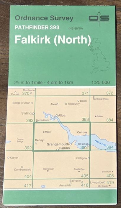 Falkirk (North). 1:25000 Pathfinder Map 393 (NS 88/98)