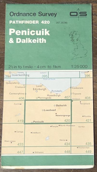 Penicuik & Dalkeith. 1:25000 Pathfinder Map 420 (NT 26/36)