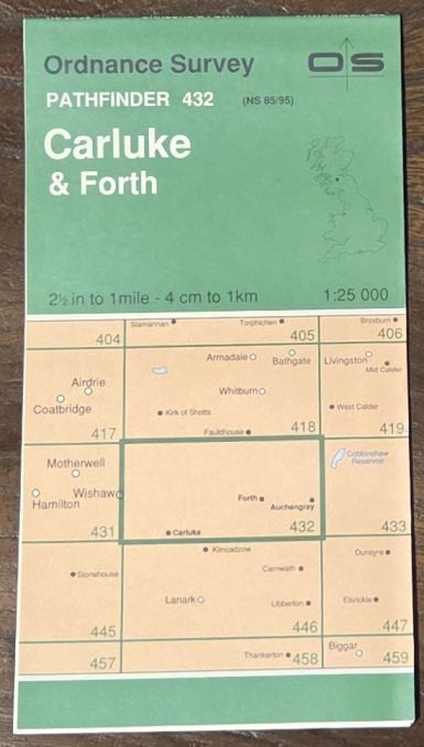 Carluke & Forth. 1:25000 Pathfinder Map 432 (NS 85/95)