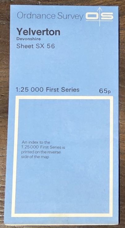 Yelverton, Devonshire. 1:25000 First Series Map Sheet SX 56
