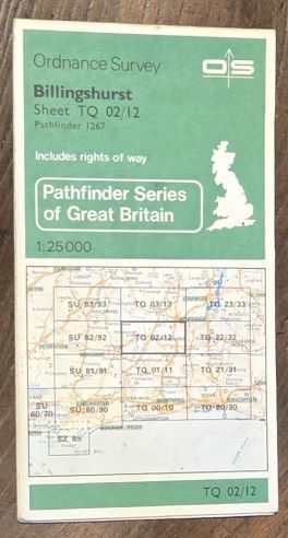 Billingshurst 1:25000 Map Sheet TQ 02/12 (Pathfinder 1267)