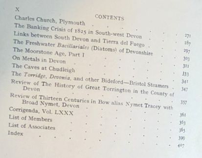 Report and Transactions of the Devonshire Association for the Advancement of Science, Literature and Art Volume LXXXI [81], Tavistock 1949