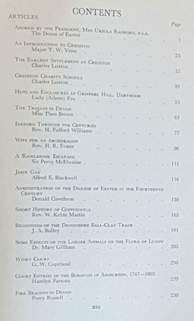 Report and Transactions of the Devonshire Association for the Advancement of Science, Literature and Art Volume LXXXVII [87], Torquay 1955