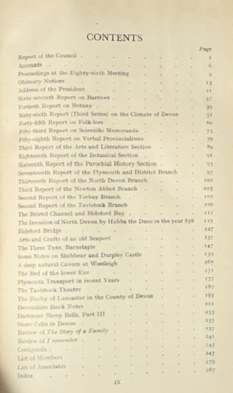 Report and Transactions of the Devonshire Association for the Advancement of Science, Literature and Art Volume LXXX [80], Bideford 1948