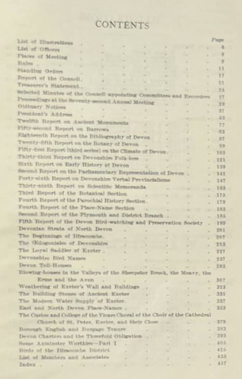 Report and Transactions of the Devonshire Association for the Advancement of Science, Literature and Art Volume LXV [65], Ilfracombe, July, 1933