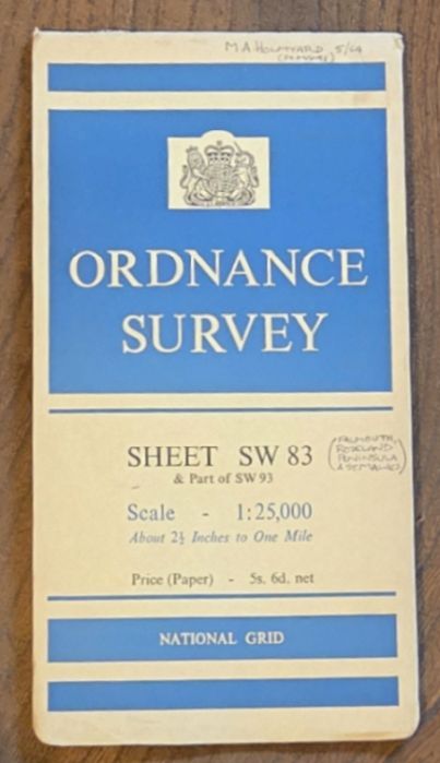 [Falmouth], Sheet SW 83 and part of SW 93 1:25000 First Series Map