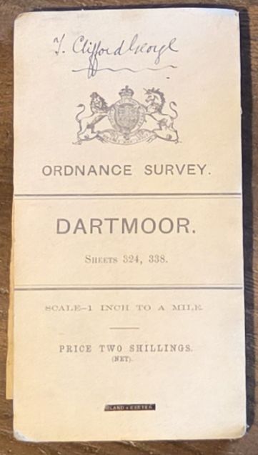 Dartmoor, Sheets 224, 338, Parts of Sheets 289, 290. Revised New Series (coloured ) District Map, 1 inch to 1 mile (1:63360)