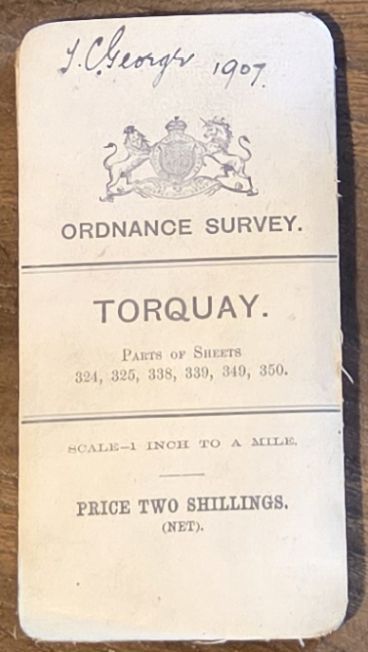 Torquay, Parts of Sheets 324, 325, 338, 339, 349, 350. Revised New Series (coloured roads ) District Map, 1 inch to 1 mile (1:63360)