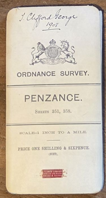 Penzance, Sheets 351, 358. Revised New Series (coloured), 1 inch to 1 mile (1:63360) Map
