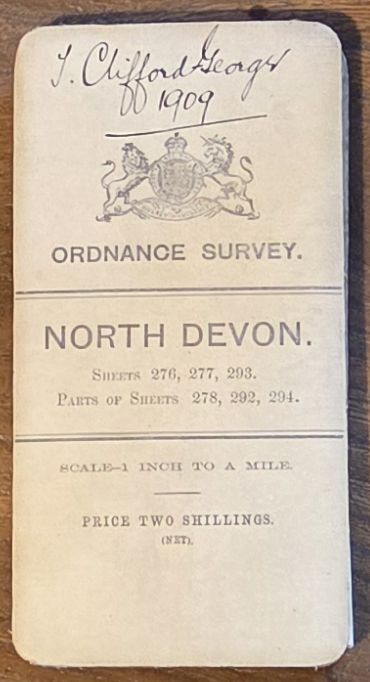 North Devon, Sheets 276, 277, 293, Parts of Sheets 278, 292, 294. Revised New Series (coloured roads), 1 inch to 1 mile (1:63360) Map