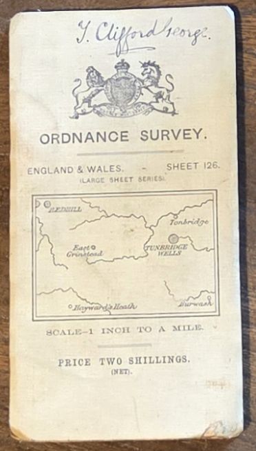 [Tunbridge Wells and East Grinstead] (Third Edition Large Sheet Series), Sheet 126, One-inch to the mile Map