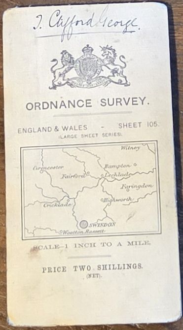 Swindon and Cirencester (Third Edition Large Sheet Series), Sheet 105, One-inch to the mile Map