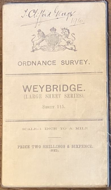 Weybridge (Third Edition Large Sheet Series), Sheet 115, One-inch to the mile Map