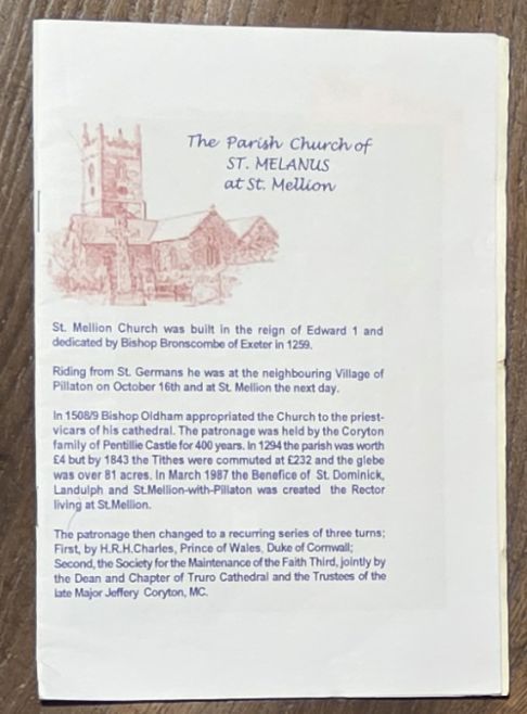 The Paris Church of St Melanus at St Mellion