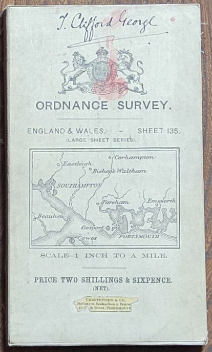 Fareham (Third Edition Large Sheet Series), Sheet 143, One-inch to the mile Map
